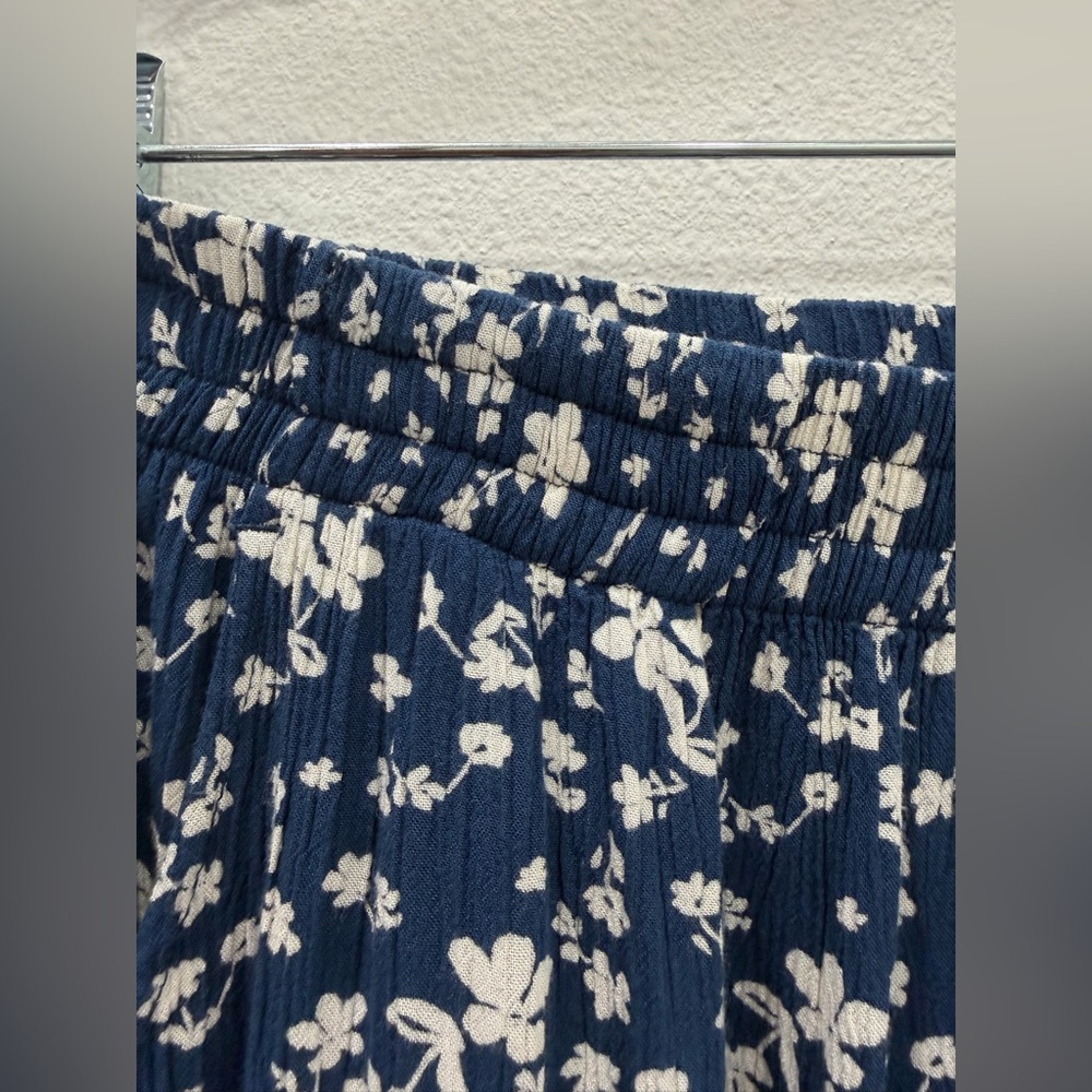 Dip Blue Floral Pattern Wide Pants size M - Picture 5 of 11